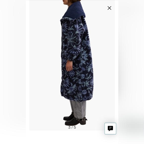 FREE PEOPLE This Love Floral Wing Collar Cardigan COAT - Picture 2 of 7